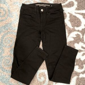 American Eagle Black Jeggings Size 0